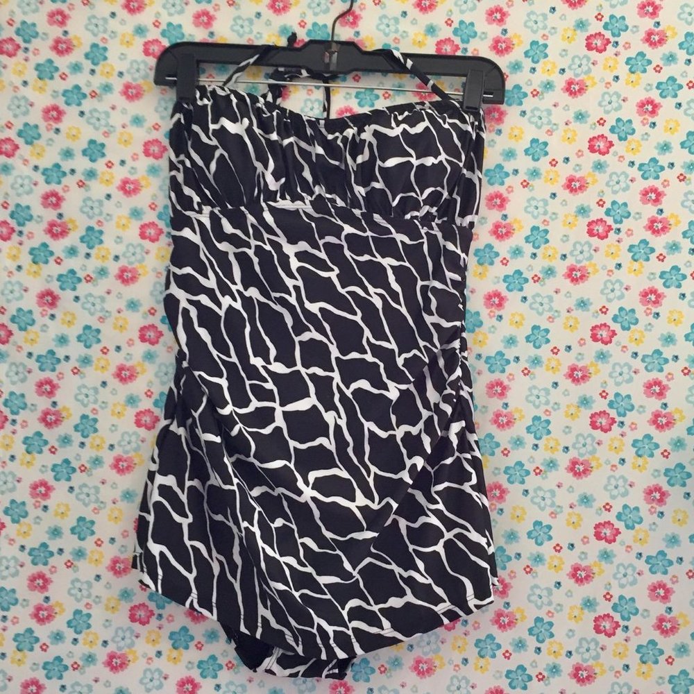 Black & White One Piece Swimsuit